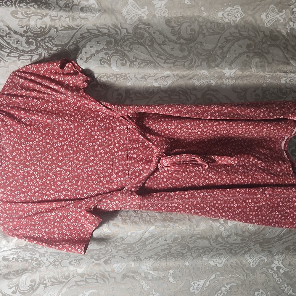 Floral Red Dress - Picture 3 of 3
